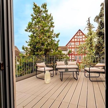Himmlische Altstadt-Maisonette Marburg Bagian luar foto