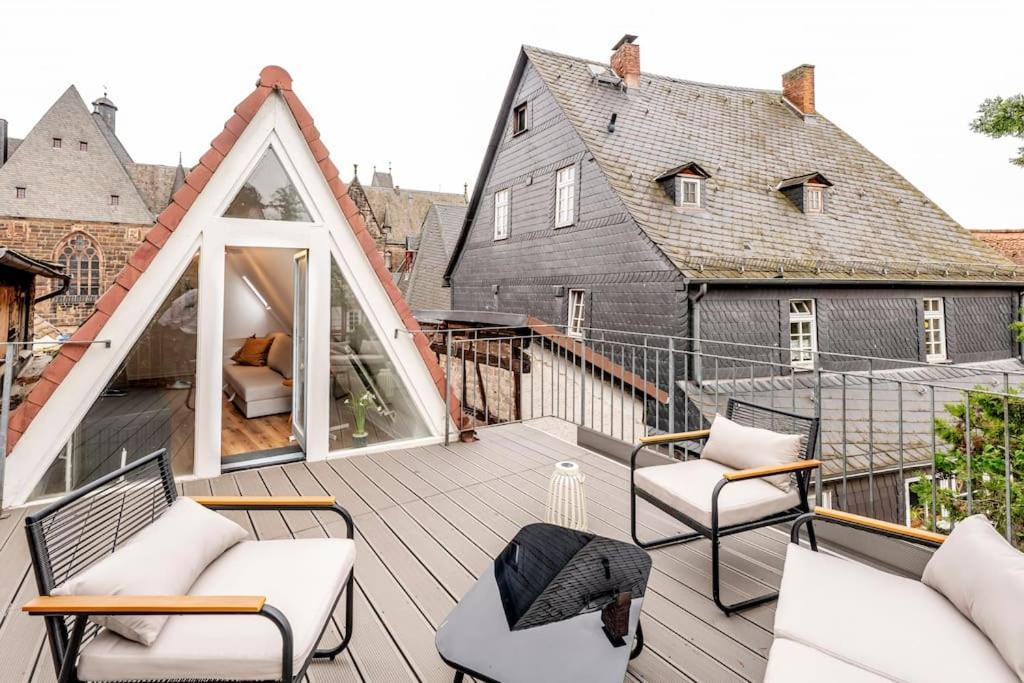 Himmlische Altstadt-Maisonette Marburg Bagian luar foto