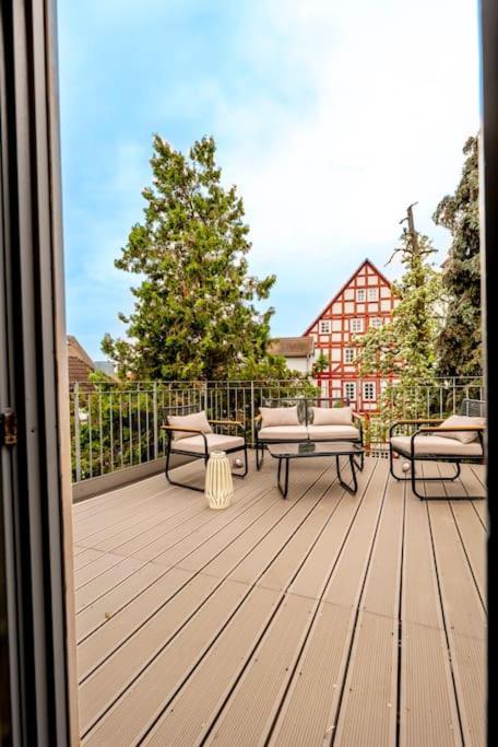 Himmlische Altstadt-Maisonette Marburg Bagian luar foto
